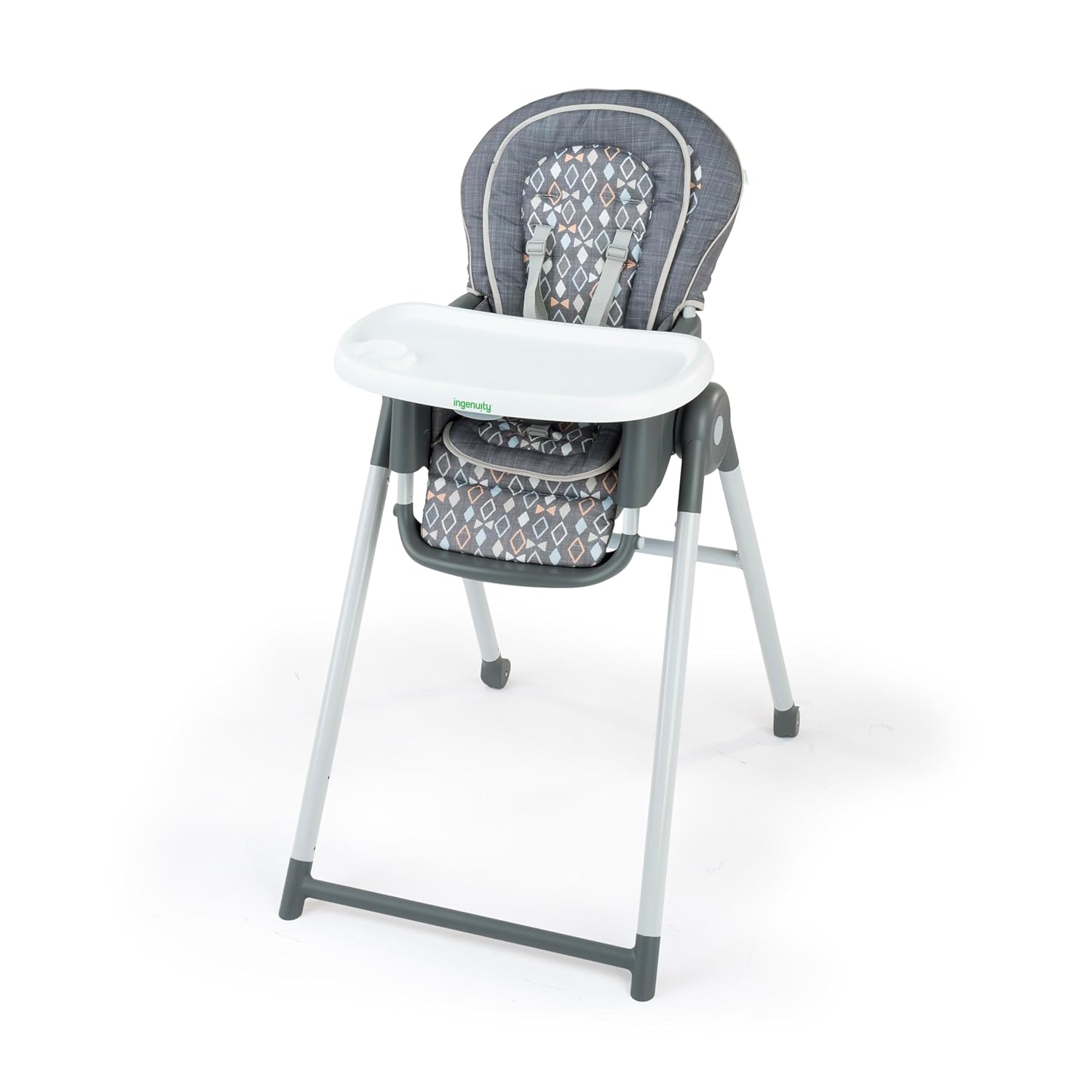 Ingenuity Proper Positioner Deluxe High Chair - 7-in-1 Convertible Baby Seat, Removable Rocking Infant Seat, Unisex